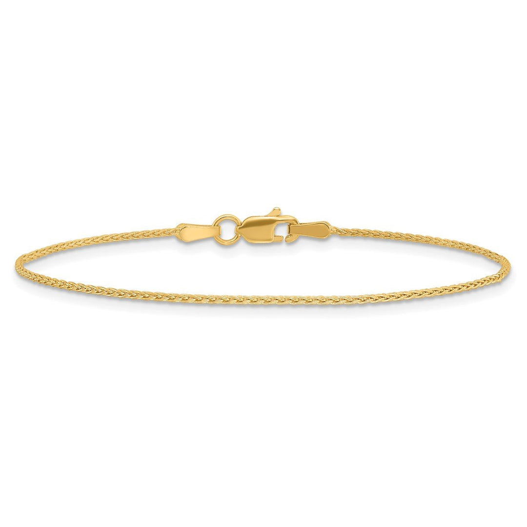 Gold 1.2mm Spiga (Wheat) Chain, 10