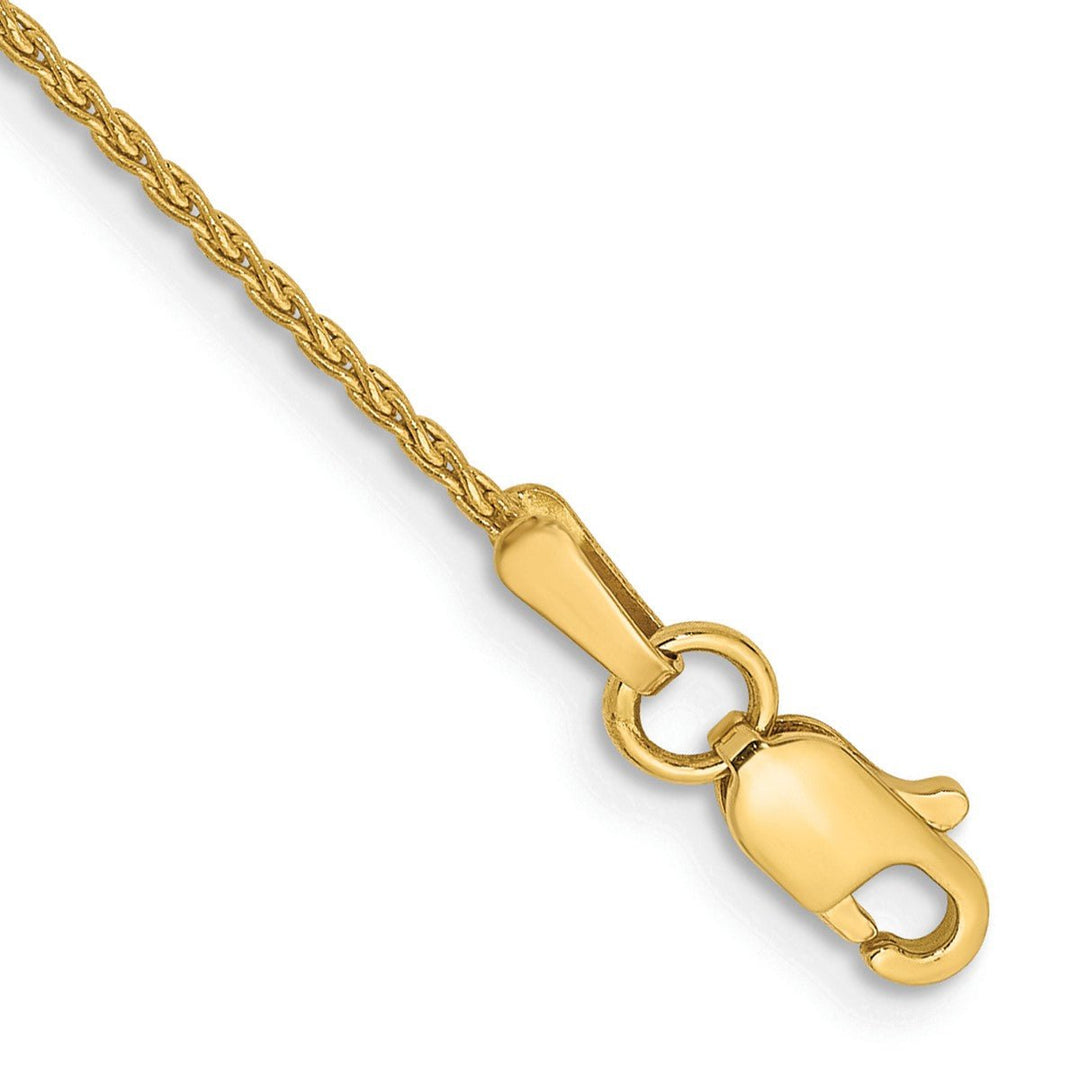 Gold 1.2mm Spiga (Wheat) Chain, 10"