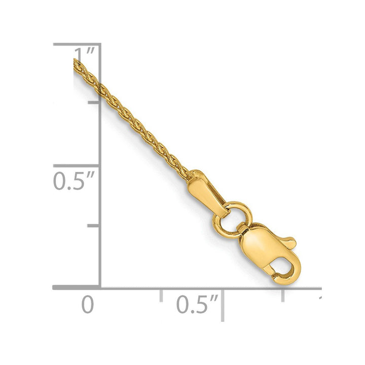 Gold 1.2mm Spiga (Wheat) Chain, 10" - Chain - Design Jewellers Edmonton