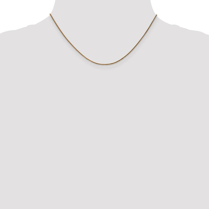 Gold 1.2mm Spiga (Wheat) Chain, 16" - Chain - Design Jewellers Edmonton