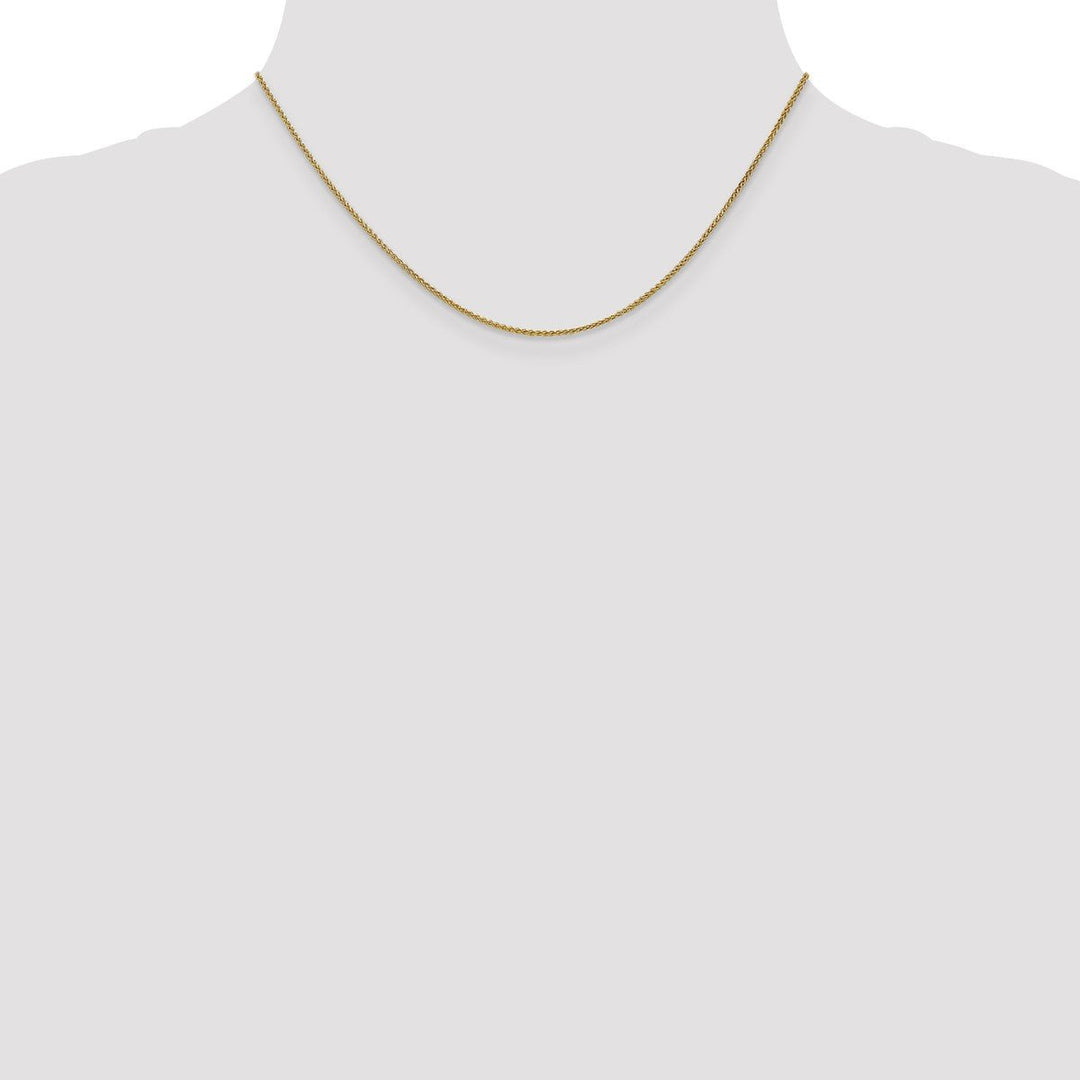Gold 1.2mm Spiga (Wheat) Chain, 16