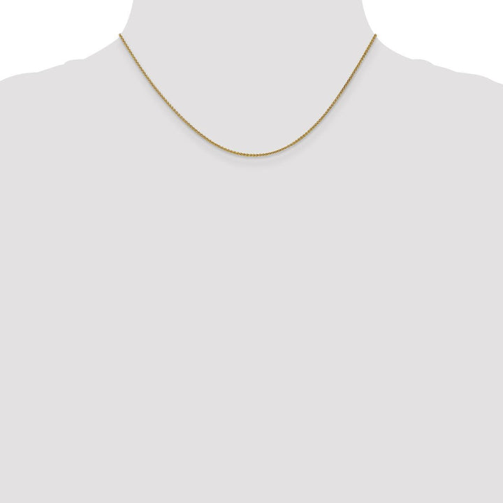 Gold 1.2mm Spiga (Wheat) Chain, 16" - Chain - Design Jewellers Edmonton