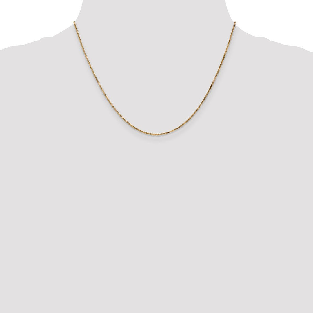 Gold 1.2mm Spiga (Wheat) Chain, 18