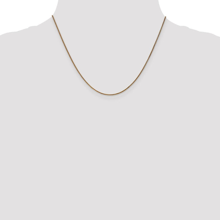 Gold 1.2mm Spiga (Wheat) Chain, 18" - Chain - Design Jewellers Edmonton