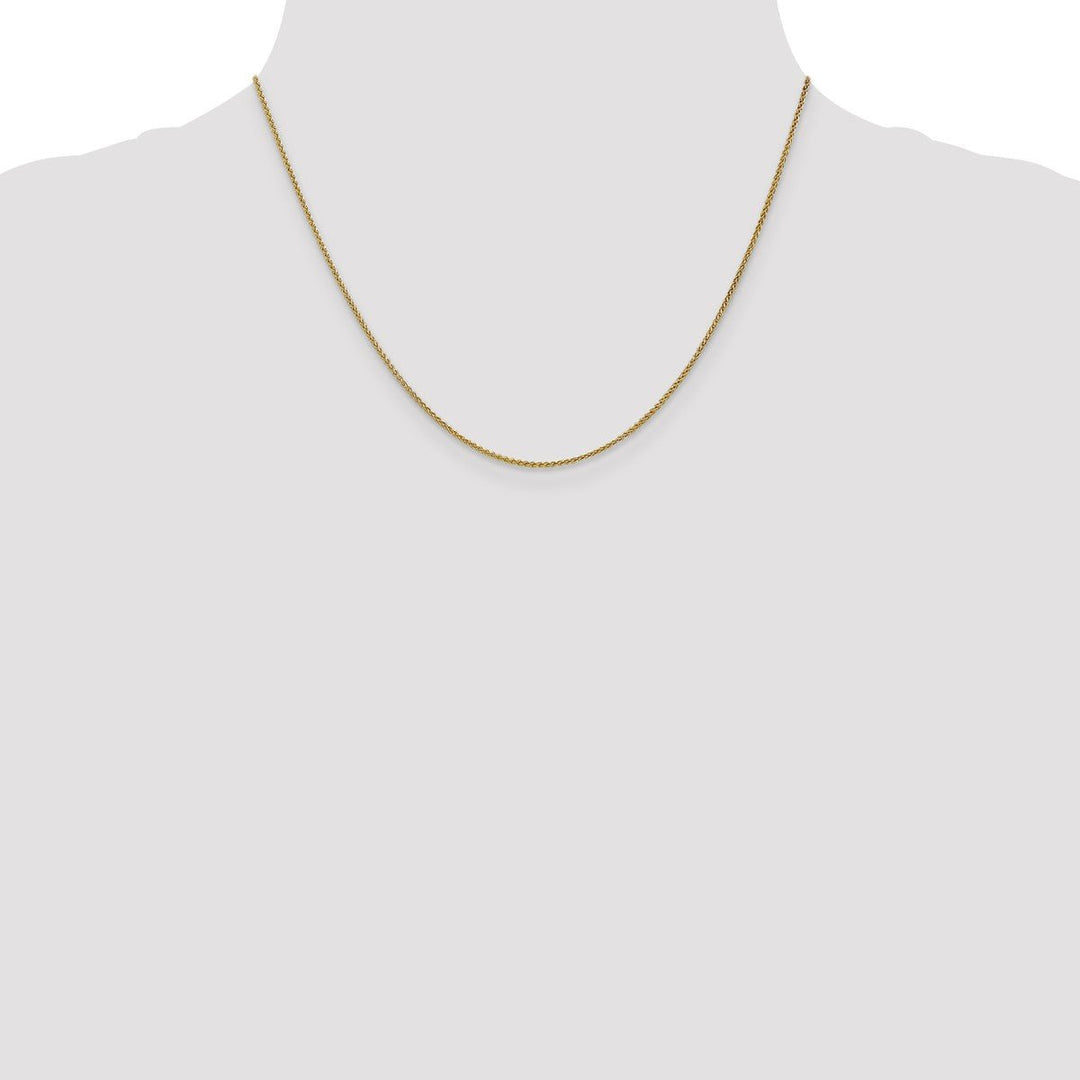 Gold 1.2mm Spiga (Wheat) Chain, 18