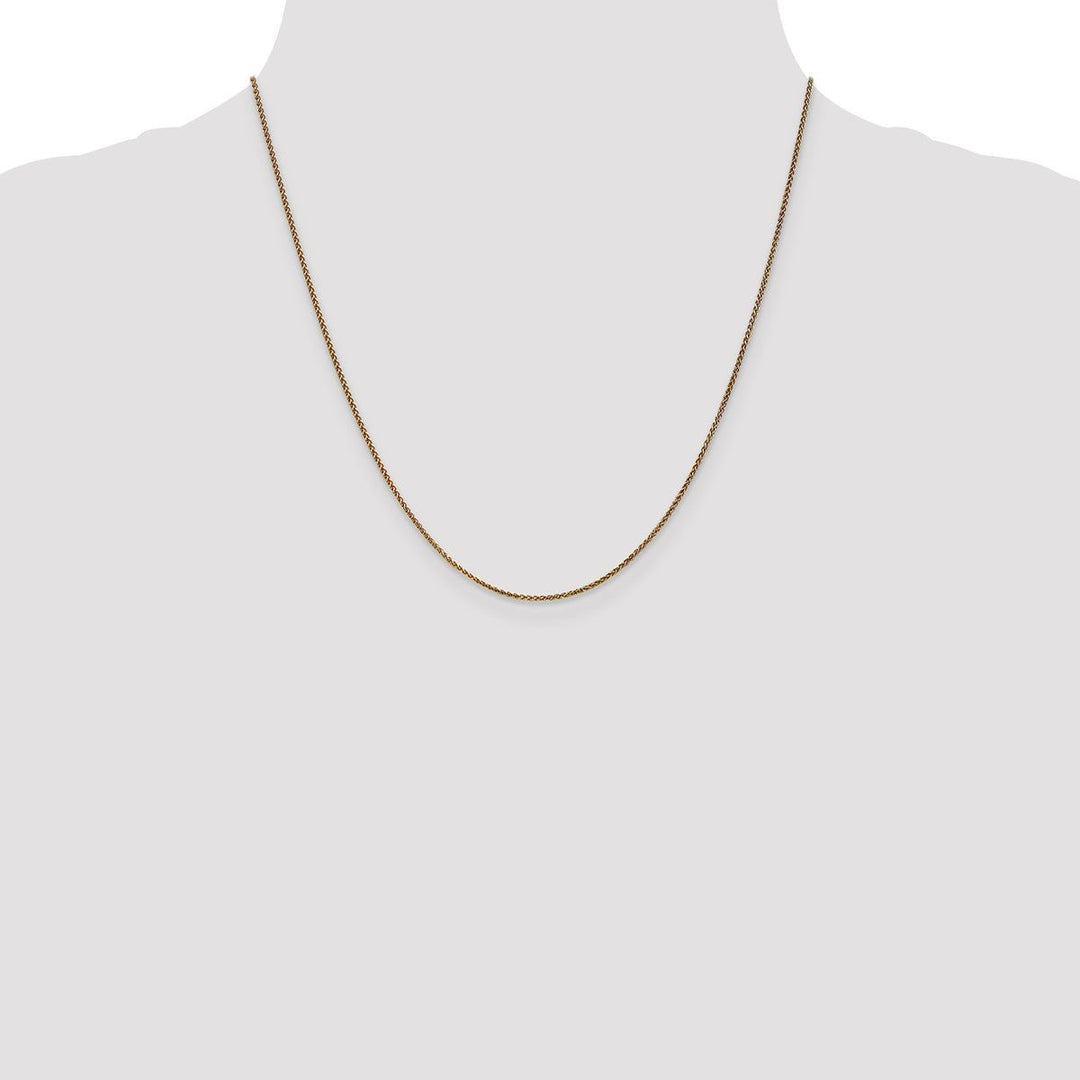 Gold 1.2mm Spiga (Wheat) Chain, 20