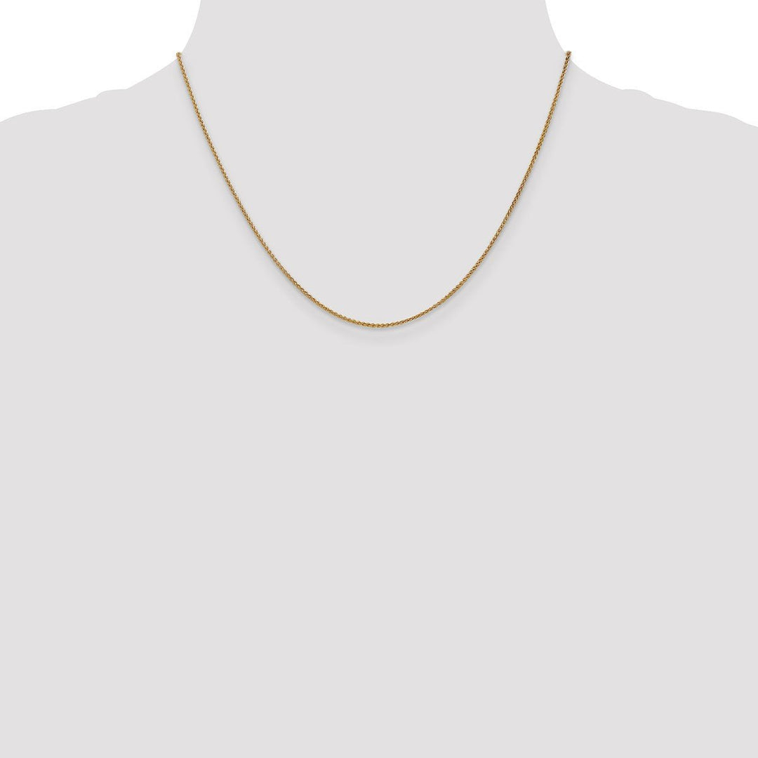 Gold 1.2mm Spiga (Wheat) Chain, 20