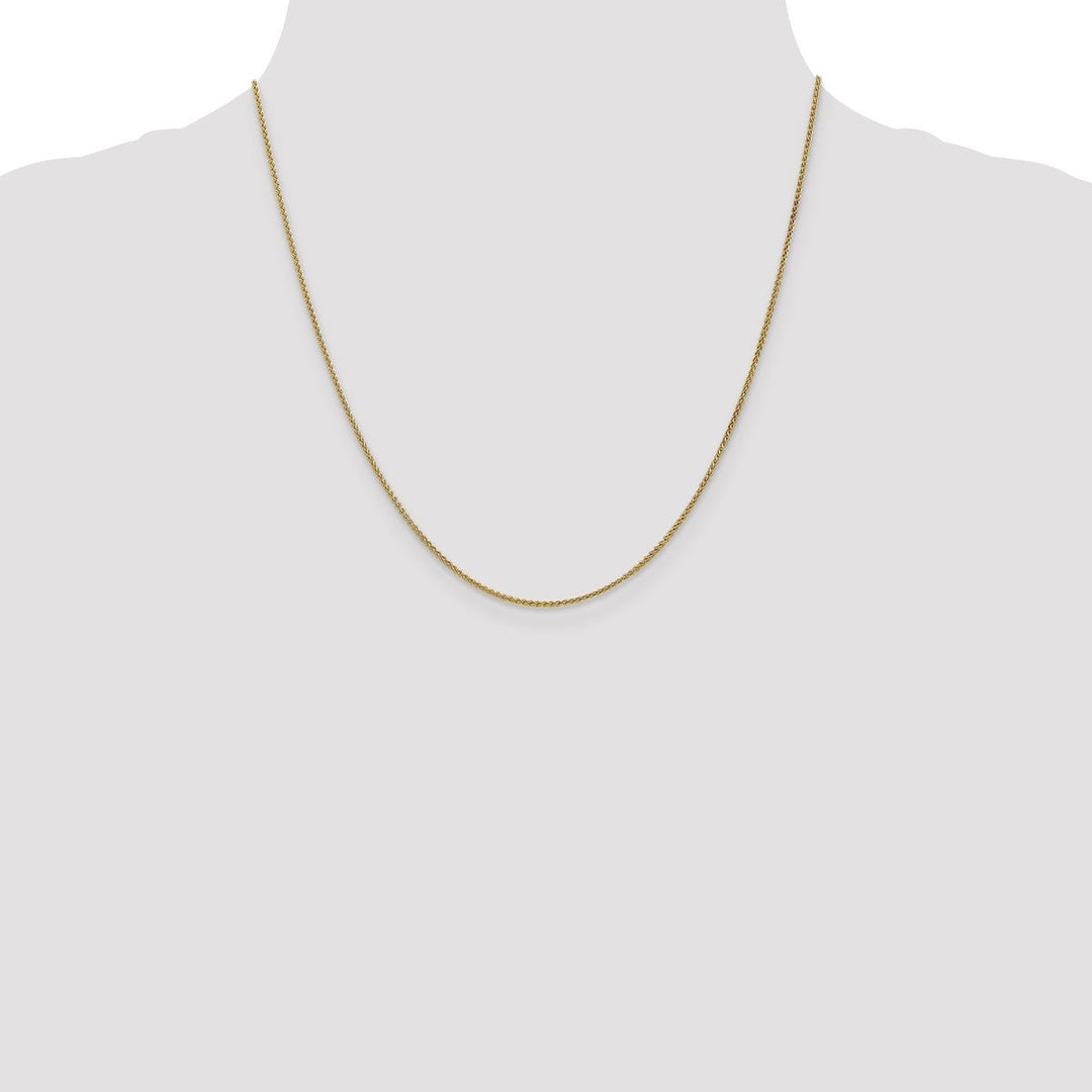 Gold 1.2mm Spiga (Wheat) Chain, 20