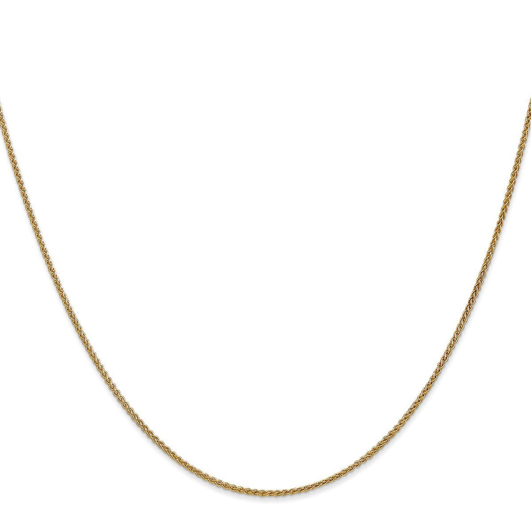 Gold 1.2mm Spiga (Wheat) Chain, 22