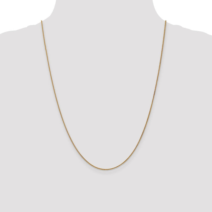 Gold 1.2mm Spiga (Wheat) Chain, 24" - Chain - Design Jewellers Edmonton
