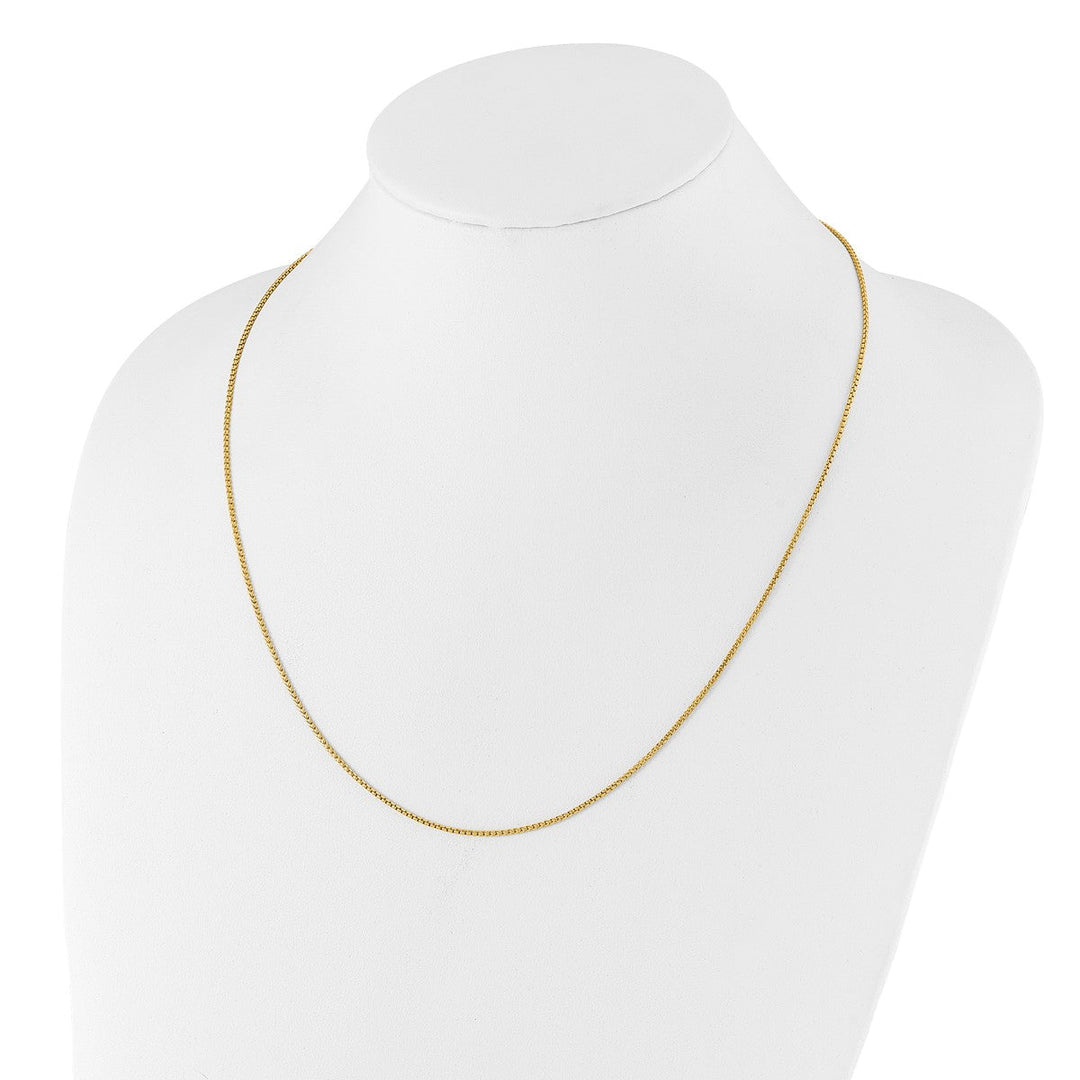Gold 1.35mm Box Chain, 22