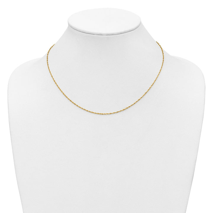 Gold 1.35mm Singapore Chain, 16" - Chain - Design Jewellers Edmonton