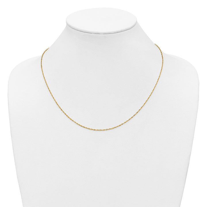 Gold 1.35mm Singapore Chain, 16" - Chain - Design Jewellers Edmonton