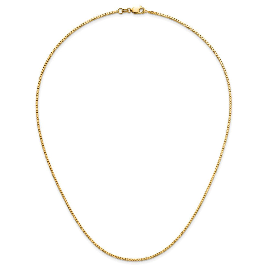 Gold 1.3mm Box Chain, 18