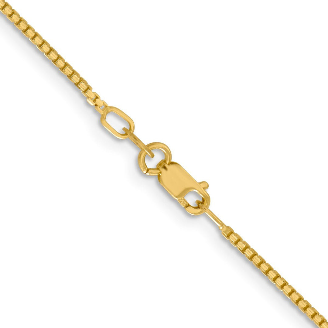 Gold 1.3mm Box Chain, 18