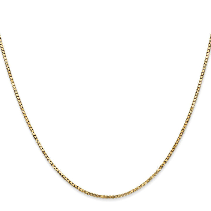 Gold 1.3mm Box Chain, 18" - Chain - Design Jewellers Edmonton
