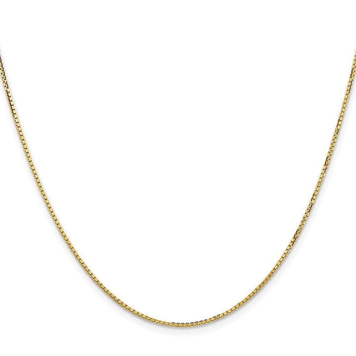 Gold 1.3mm Box Chain, 18" - Chain - Design Jewellers Edmonton