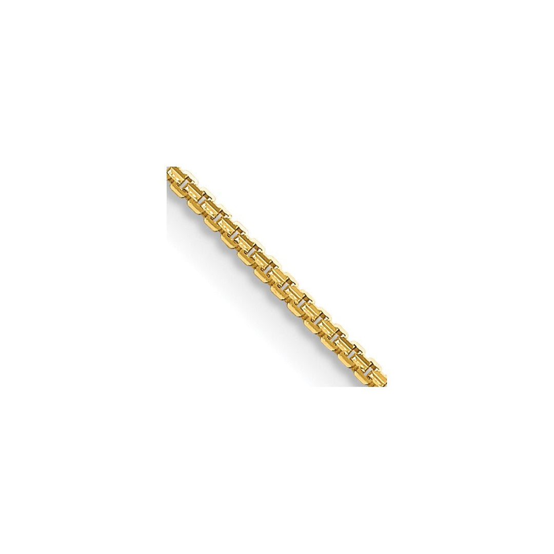 Gold 1.3mm Box Chain, 24"