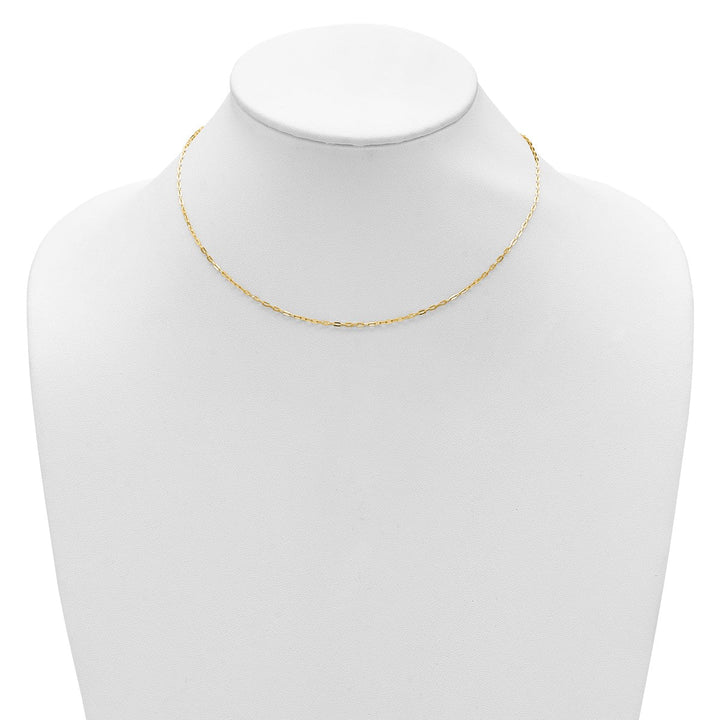 Gold 1.3mm Cable Chain, 16" - Chain - Design Jewellers Edmonton