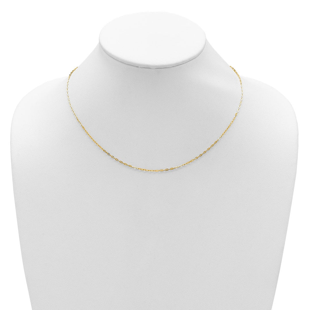 Gold 1.3mm Cable Chain, 16