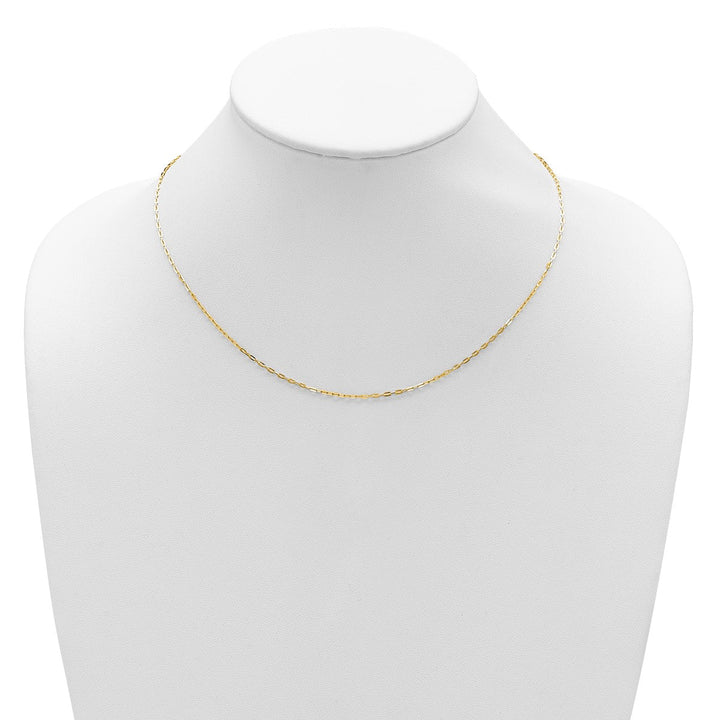 Gold 1.3mm Cable Chain, 16" - Chain - Design Jewellers Edmonton