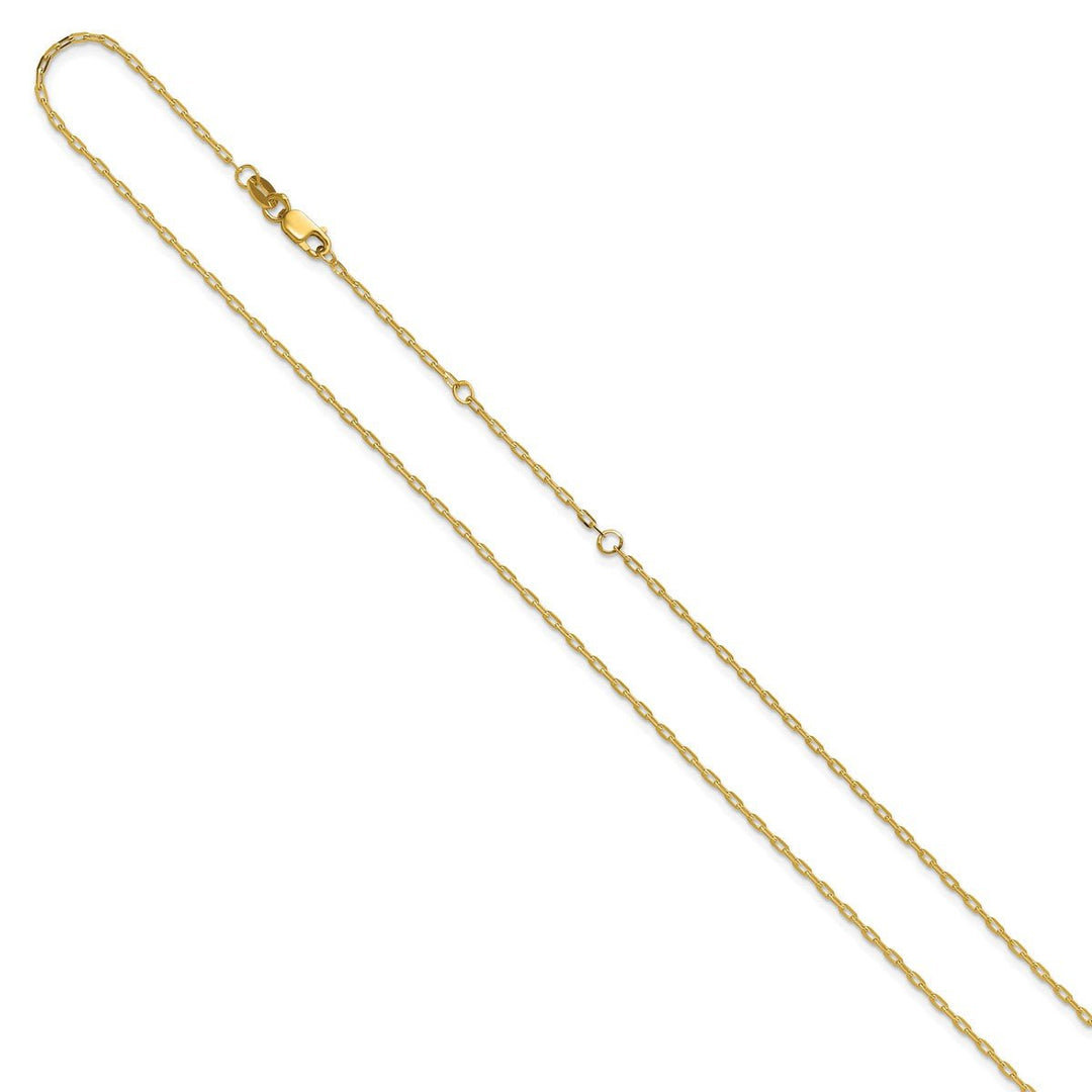 Gold 1.3mm Cable Chain, 16