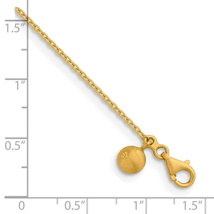 Gold 1.3mm Cable Chain, 16" - Chain - Design Jewellers Edmonton