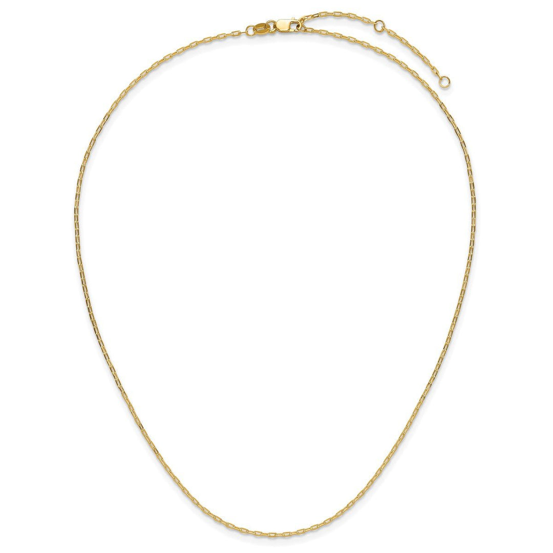 Gold 1.3mm Cable Chain, 16