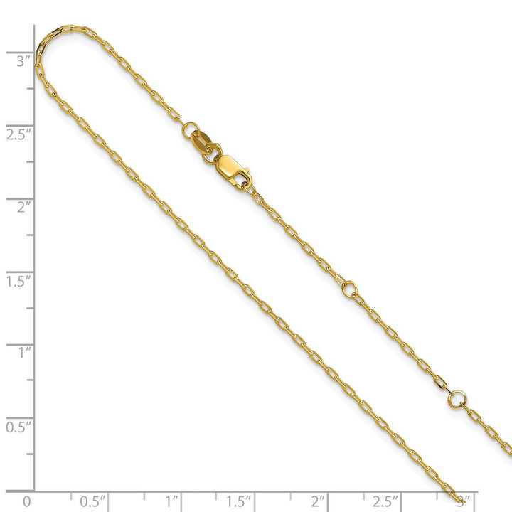 Gold 1.3mm Cable Chain, 16" - Chain - Design Jewellers Edmonton