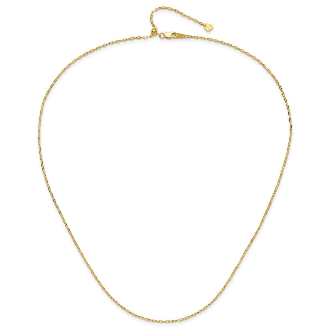 Gold 1.3mm Cable Chain, 22