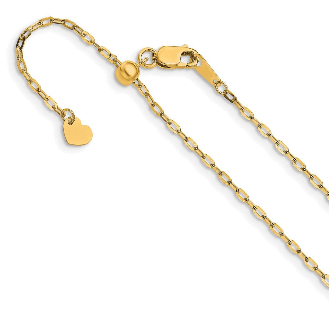 Gold 1.3mm Cable Chain, 22"