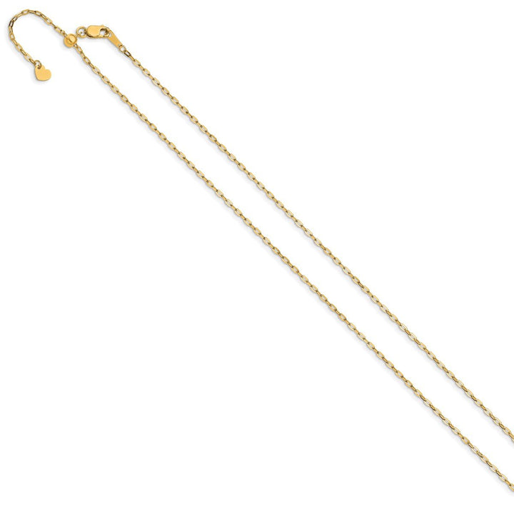 Gold 1.3mm Cable Chain, 22" - Chain - Design Jewellers Edmonton