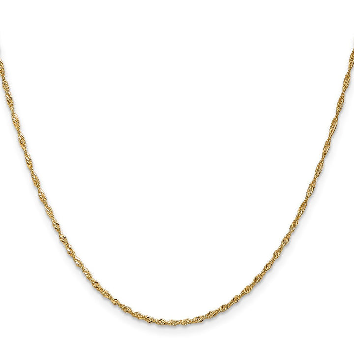 Gold 1.3mm Singapore Chain, 18" - Chain - Design Jewellers Edmonton