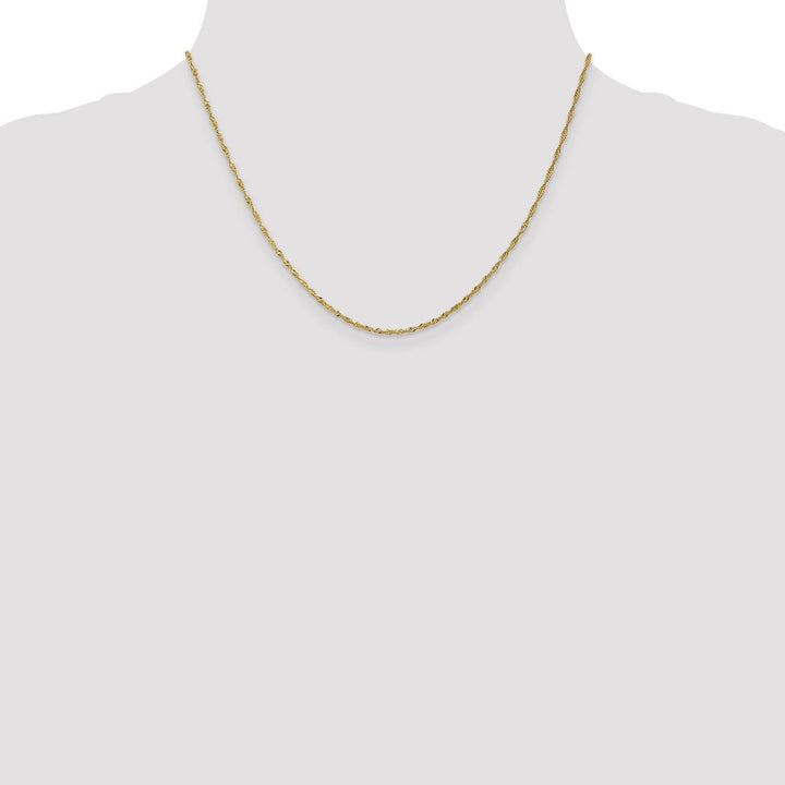 Gold 1.3mm Singapore Chain, 18" - Chain - Design Jewellers Edmonton