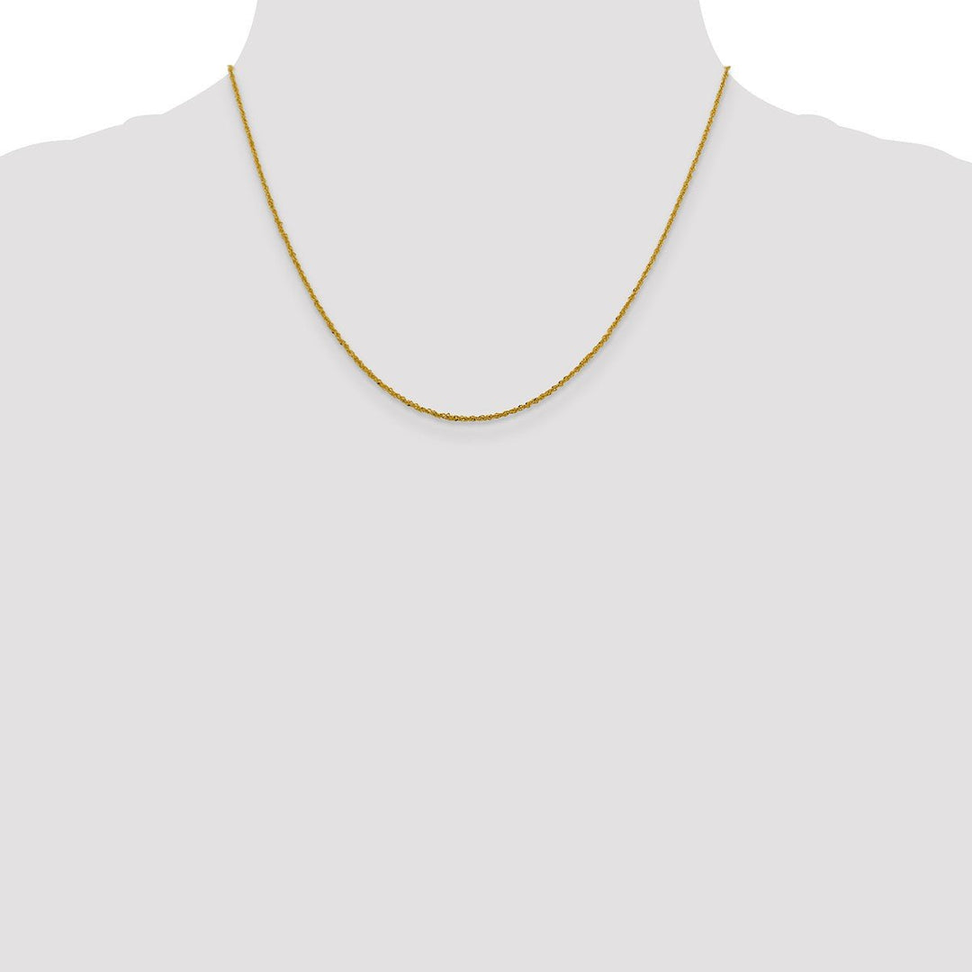 Gold 1.3mm Singapore Chain, 18