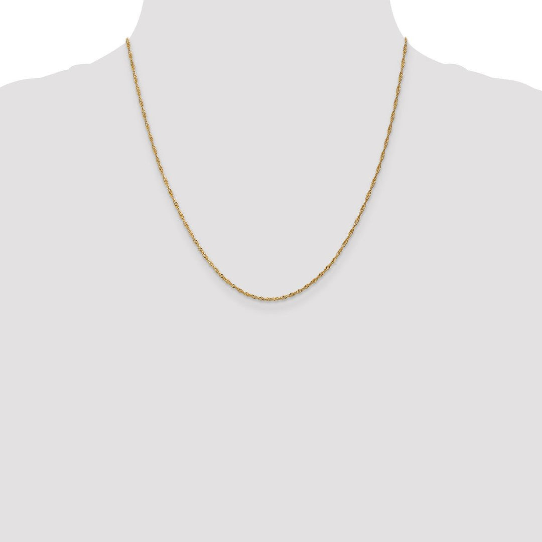 Gold 1.3mm Singapore Chain, 20