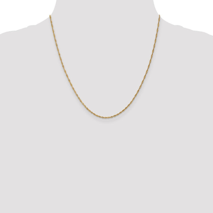 Gold 1.3mm Singapore Chain, 20" - Chain - Design Jewellers Edmonton
