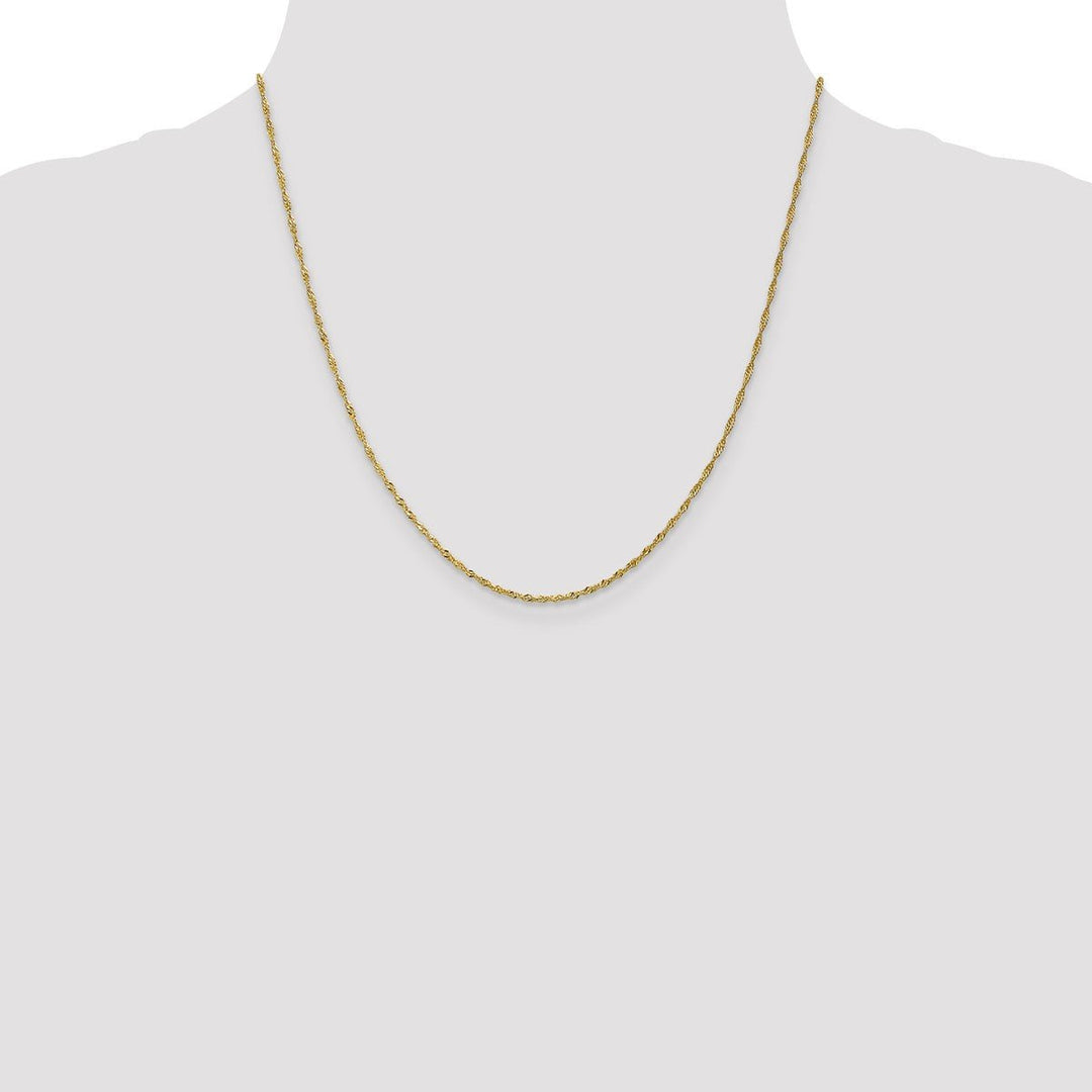 Gold 1.3mm Singapore Chain, 20
