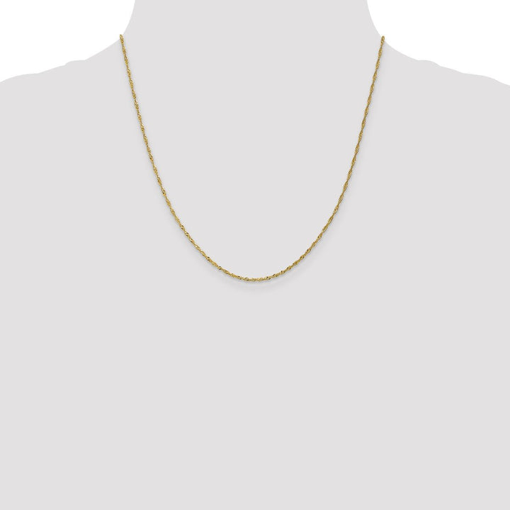 Gold 1.3mm Singapore Chain, 20" - Chain - Design Jewellers Edmonton