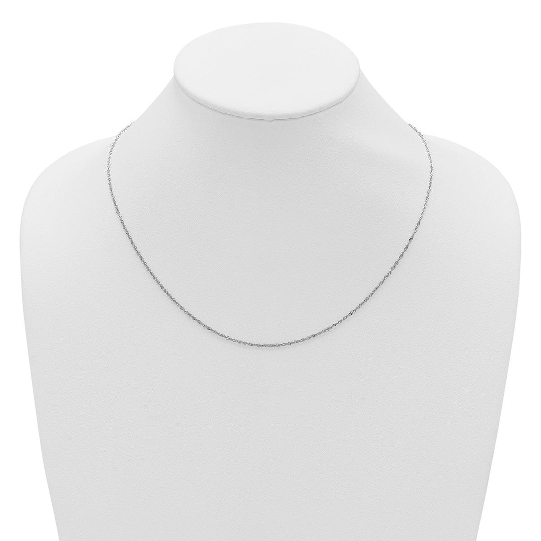 Gold 1.3mm Singapore Chain, 22