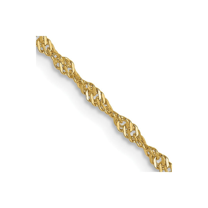 Gold 1.3mm Singapore Chain, 22" - Chain - Design Jewellers Edmonton