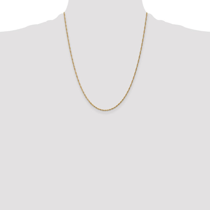 Gold 1.3mm Singapore Chain, 22" - Chain - Design Jewellers Edmonton