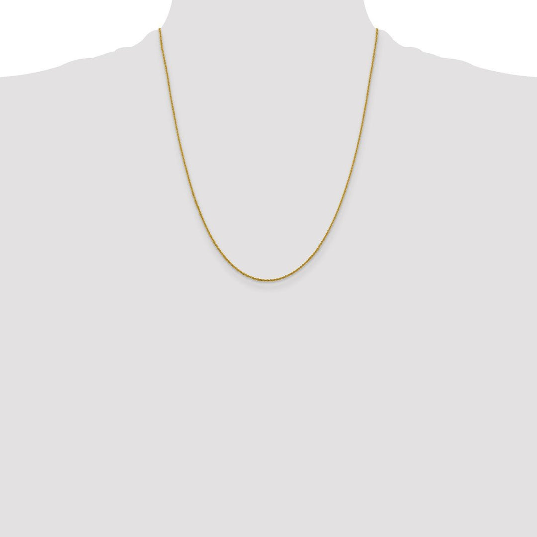 Gold 1.3mm Singapore Chain, 22