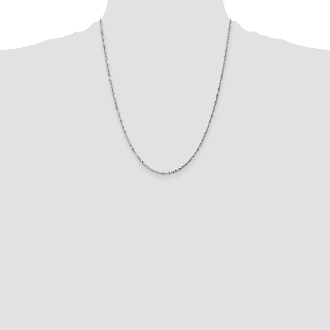 Gold 1.3mm Singapore Chain, 22