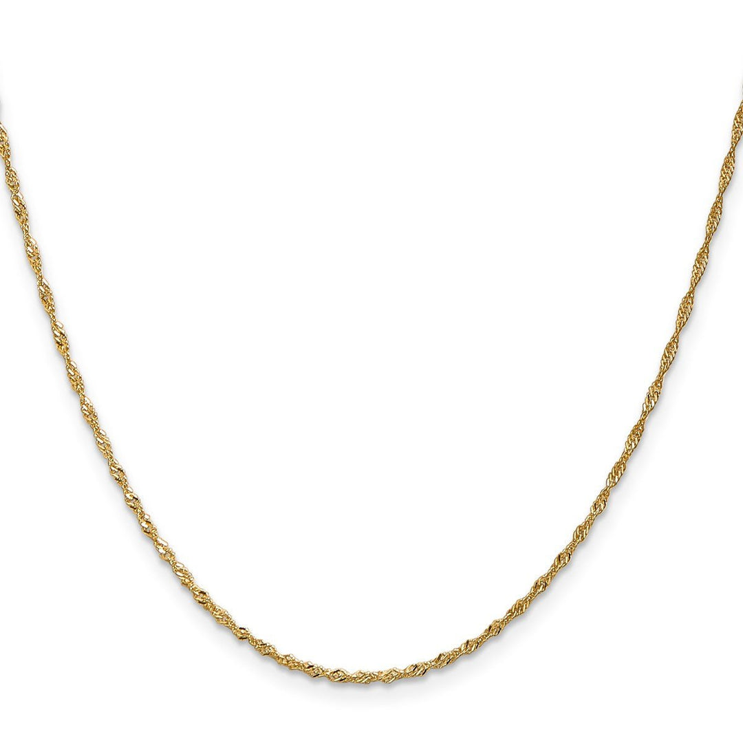 Gold 1.3mm Singapore Chain, 24