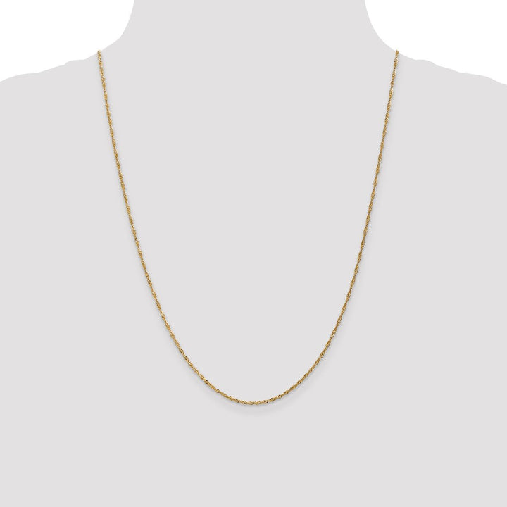 Gold 1.3mm Singapore Chain, 24" - Chain - Design Jewellers Edmonton