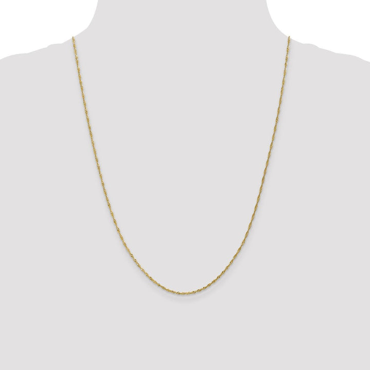 Gold 1.3mm Singapore Chain, 24" - Chain - Design Jewellers Edmonton