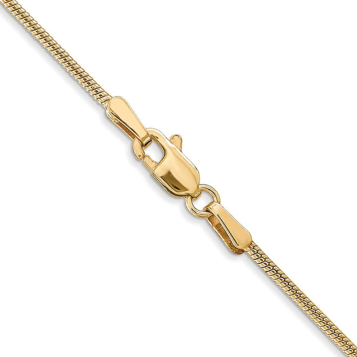 Gold 1.3mm Snake Chain, 16" - Chain - Design Jewellers Edmonton