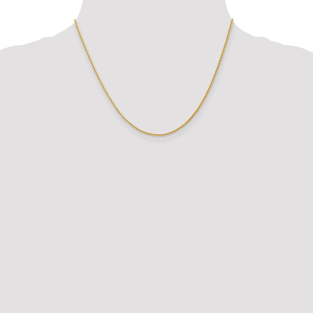 Gold 1.3mm Spiga (Wheat) Chain, 18