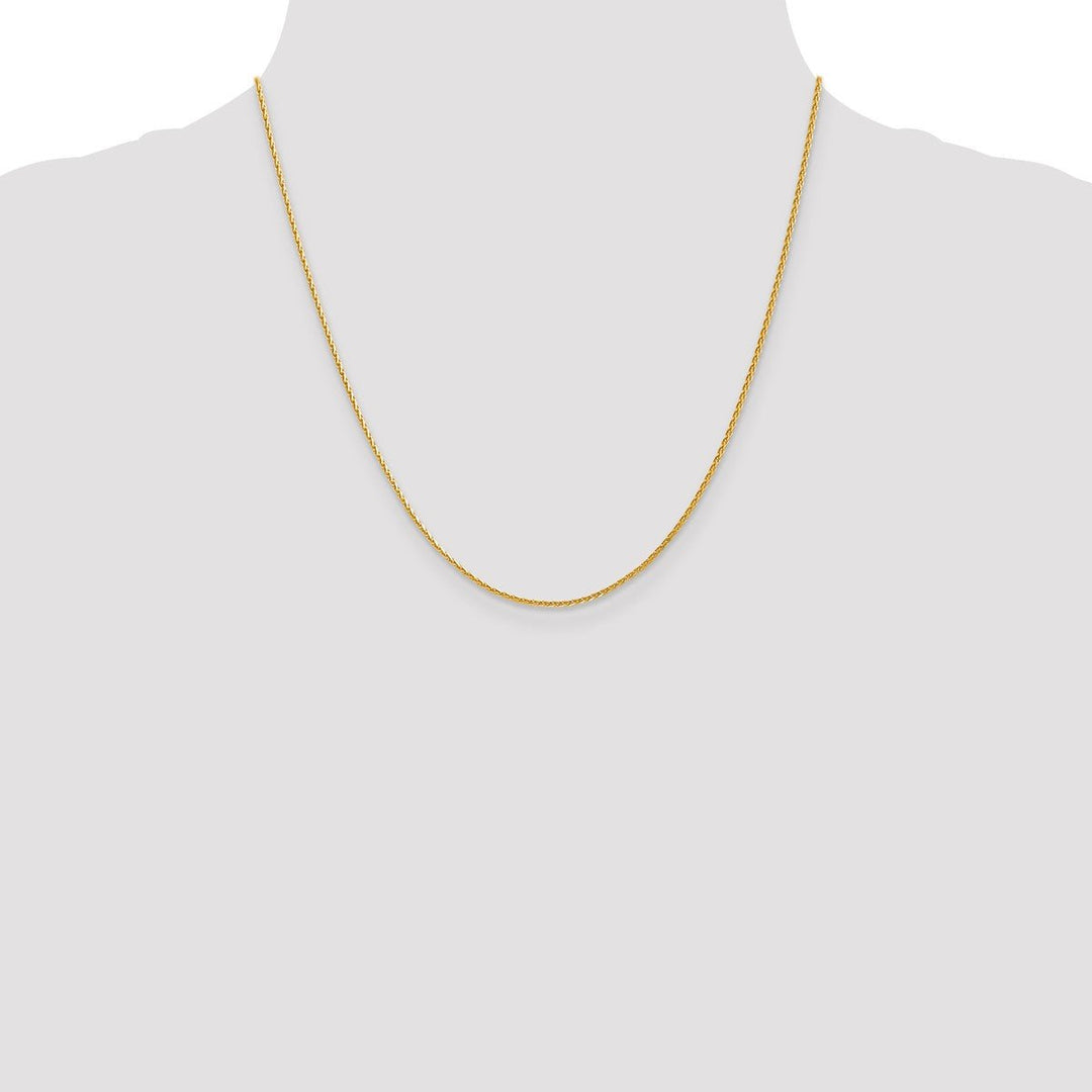 Gold 1.3mm Spiga (Wheat) Chain, 20